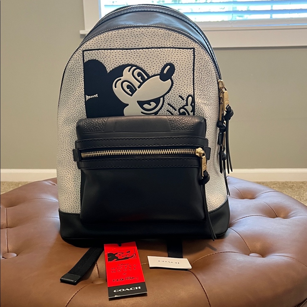 Coach Mickey Mouse X Leather Backpack. Taken to Disney 1 time